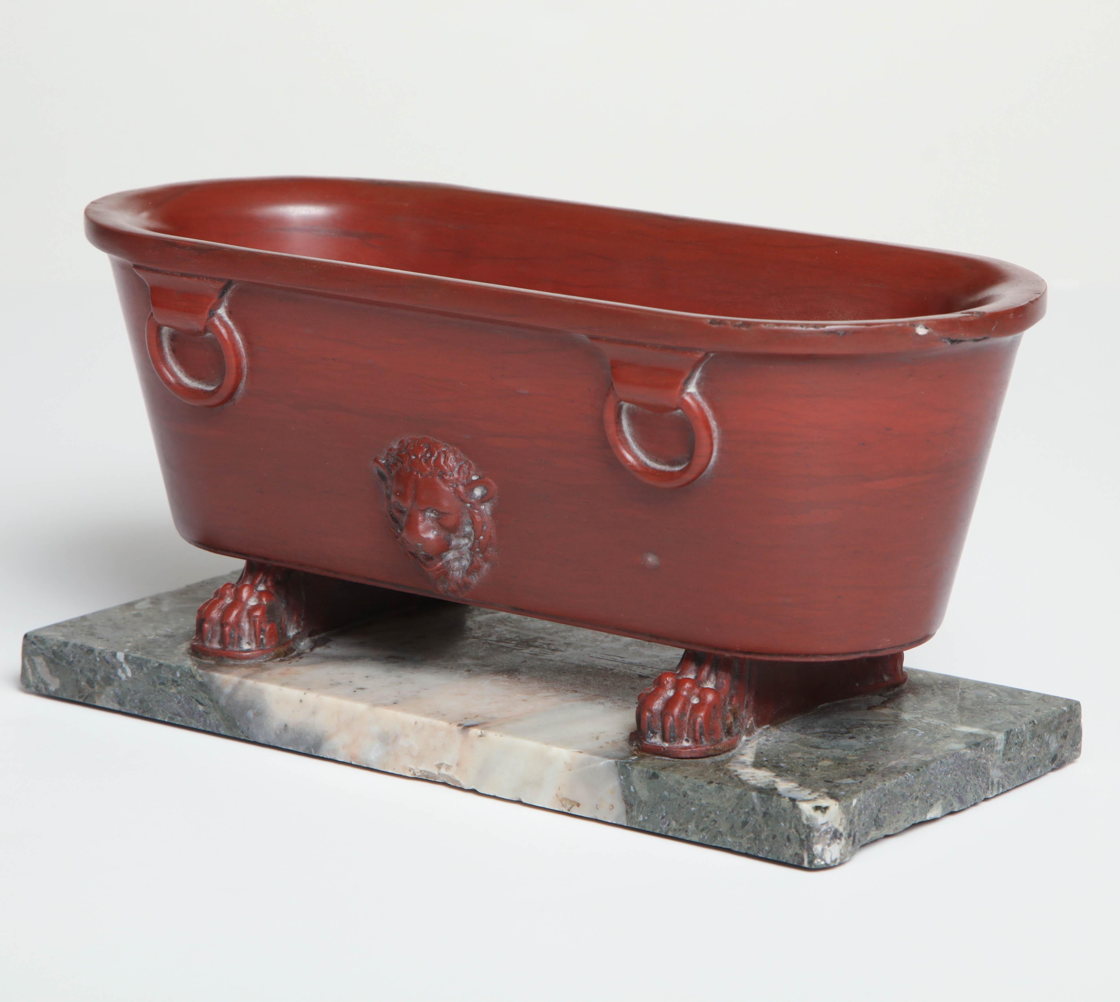 Early 19th Century Italian, Grand Tour , Rosso Antico Marble Bath 6