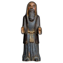 Early 19th Century Italian Hand Carved Italian Folk-Art Figure of Christ