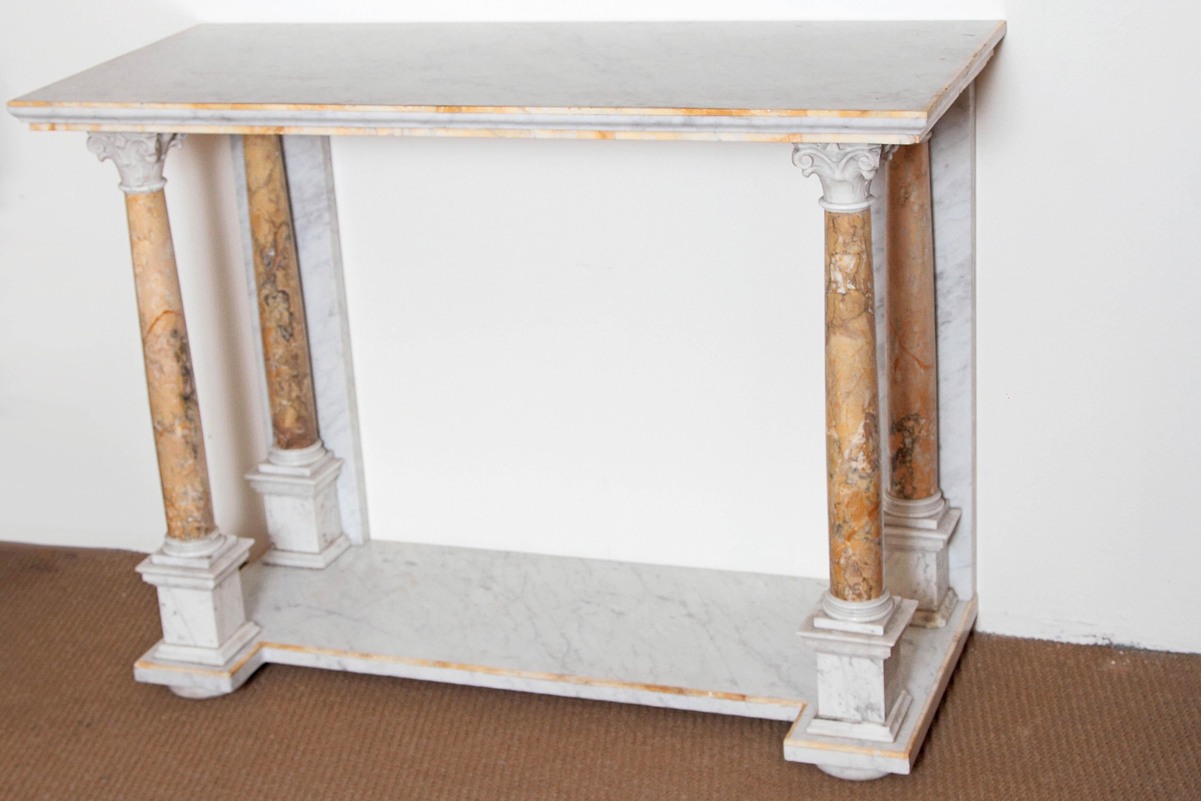 Early 19th Century Italian Marble Console Table 4