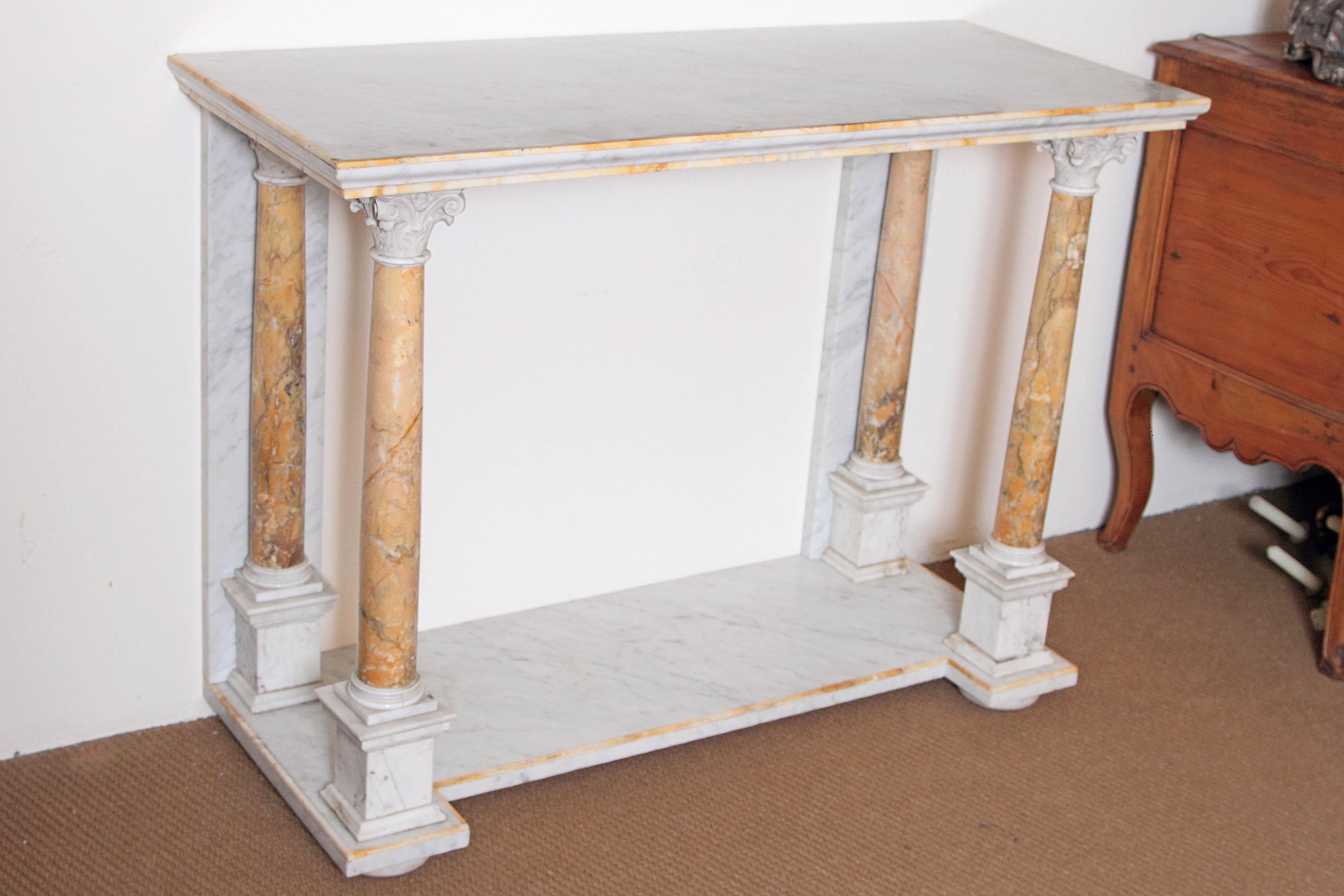 Early 19th Century Italian Marble Console Table 5
