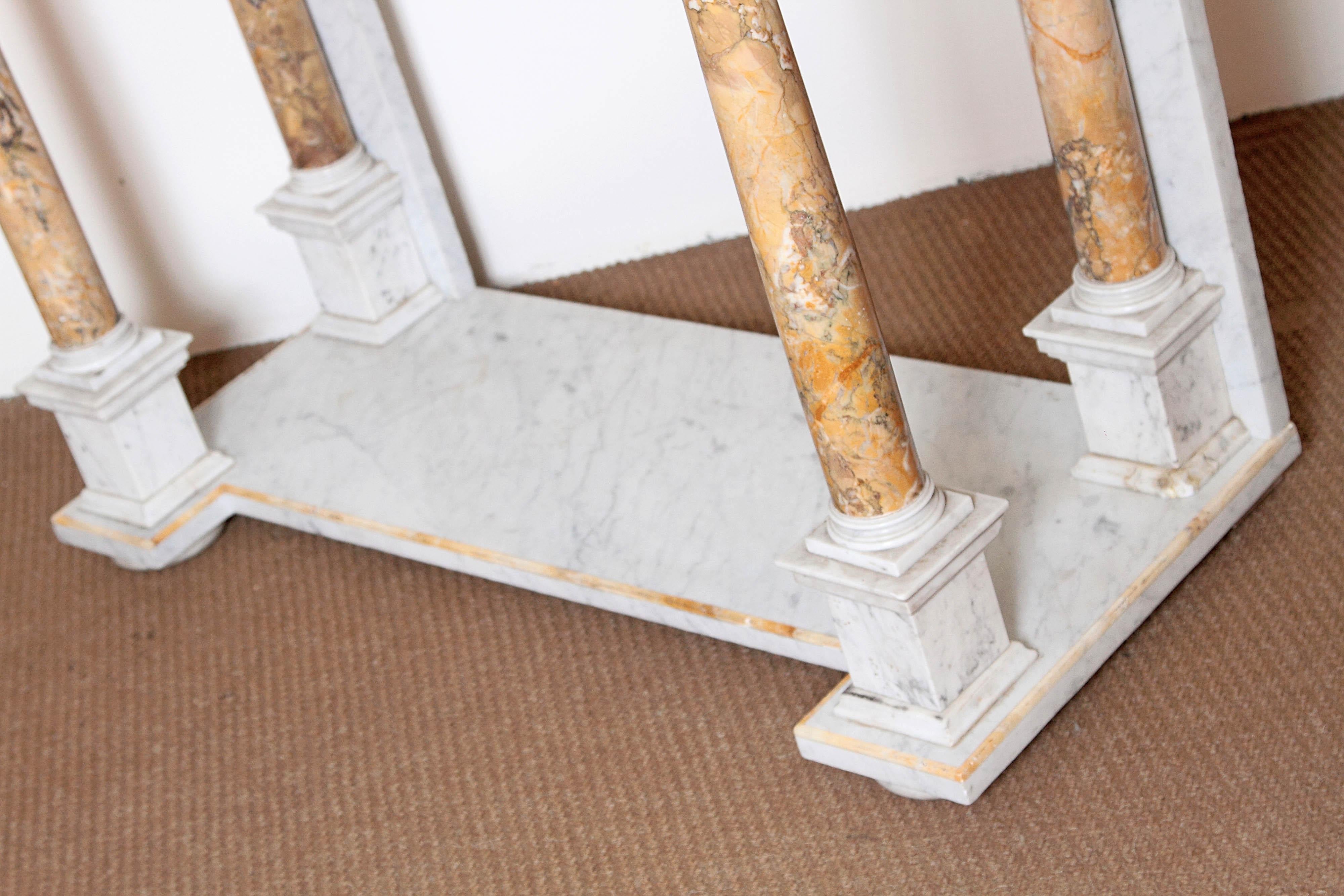 Early 19th Century Italian Marble Console Table 7