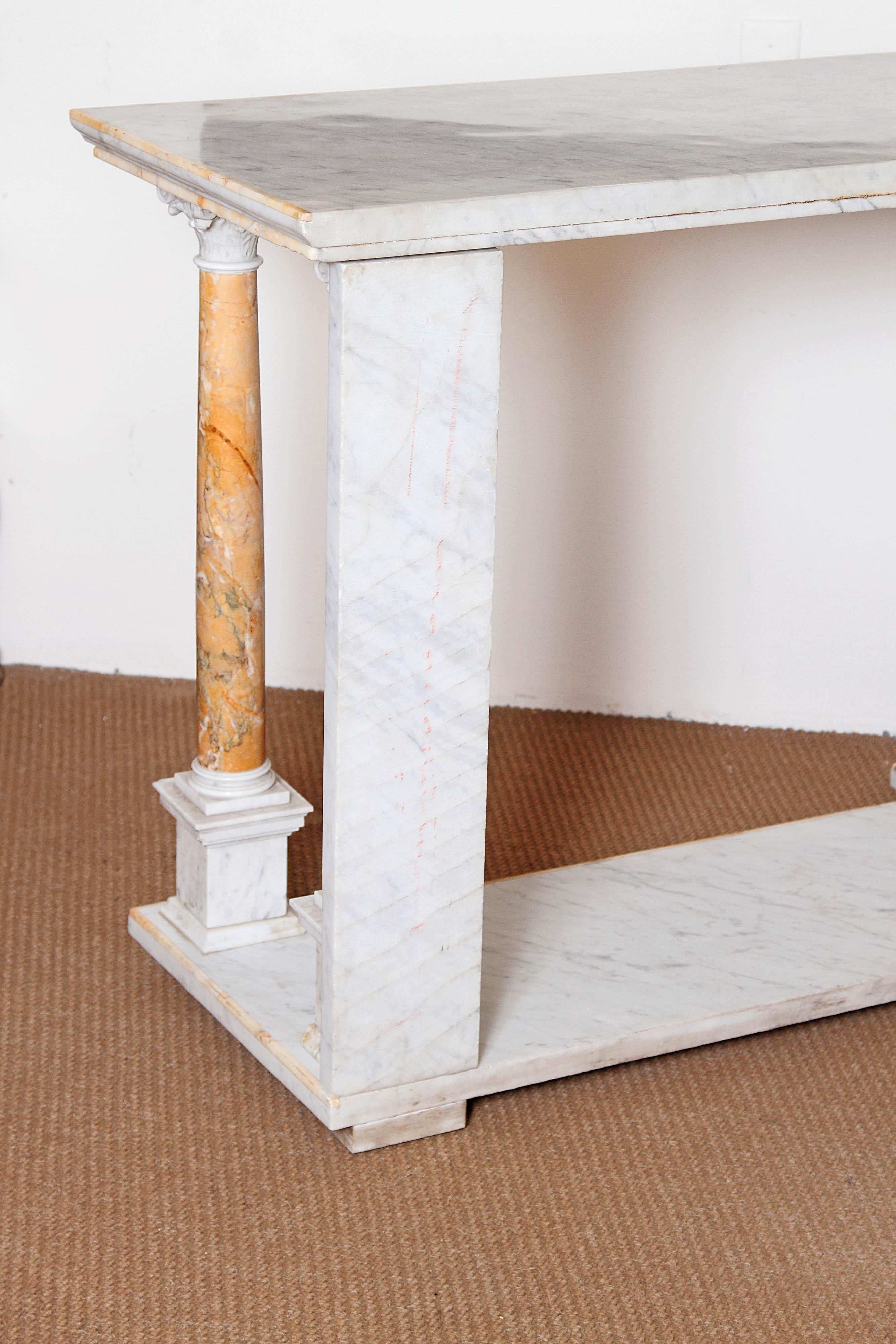 Early 19th Century Italian Marble Console Table 9