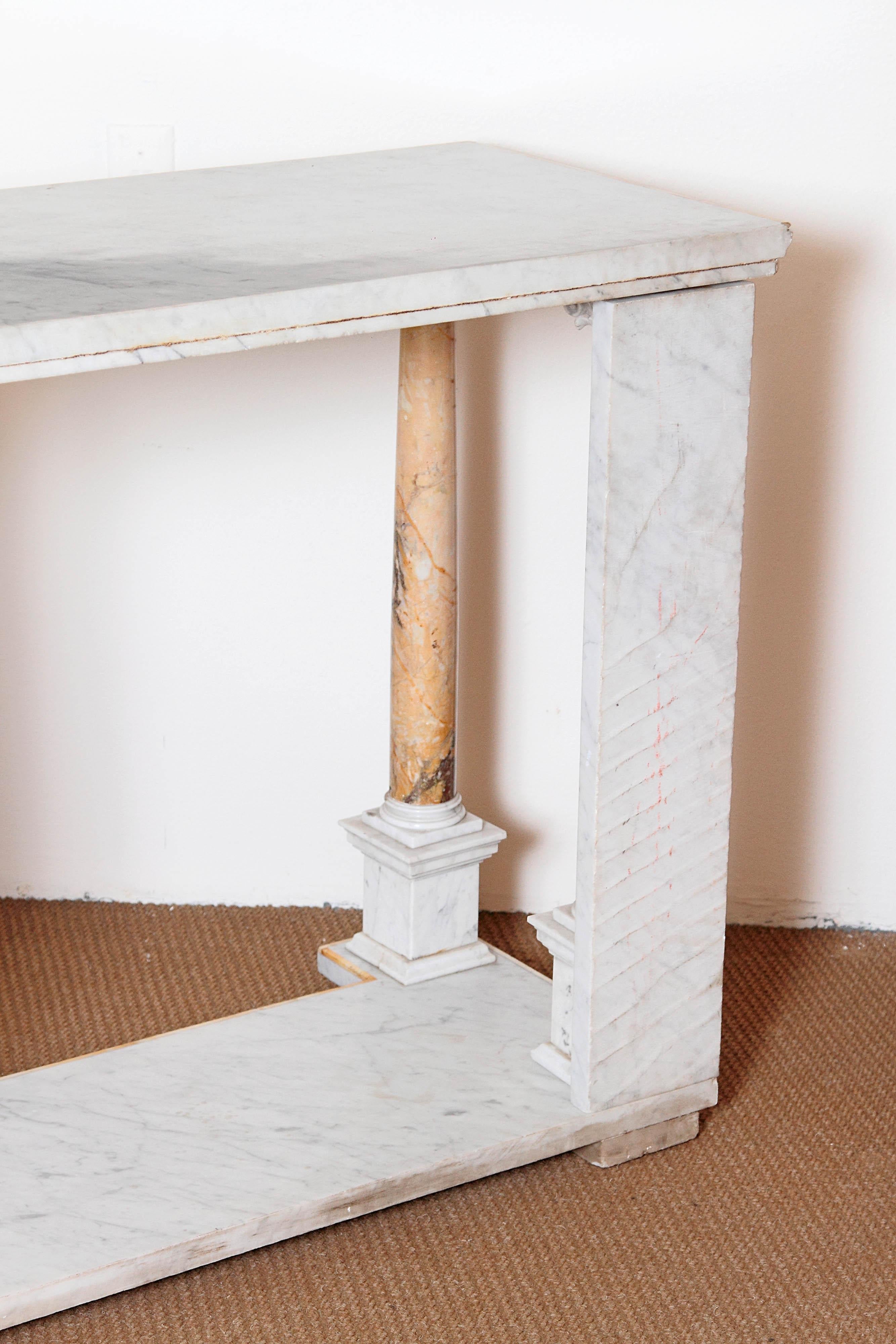 Early 19th Century Italian Marble Console Table 10