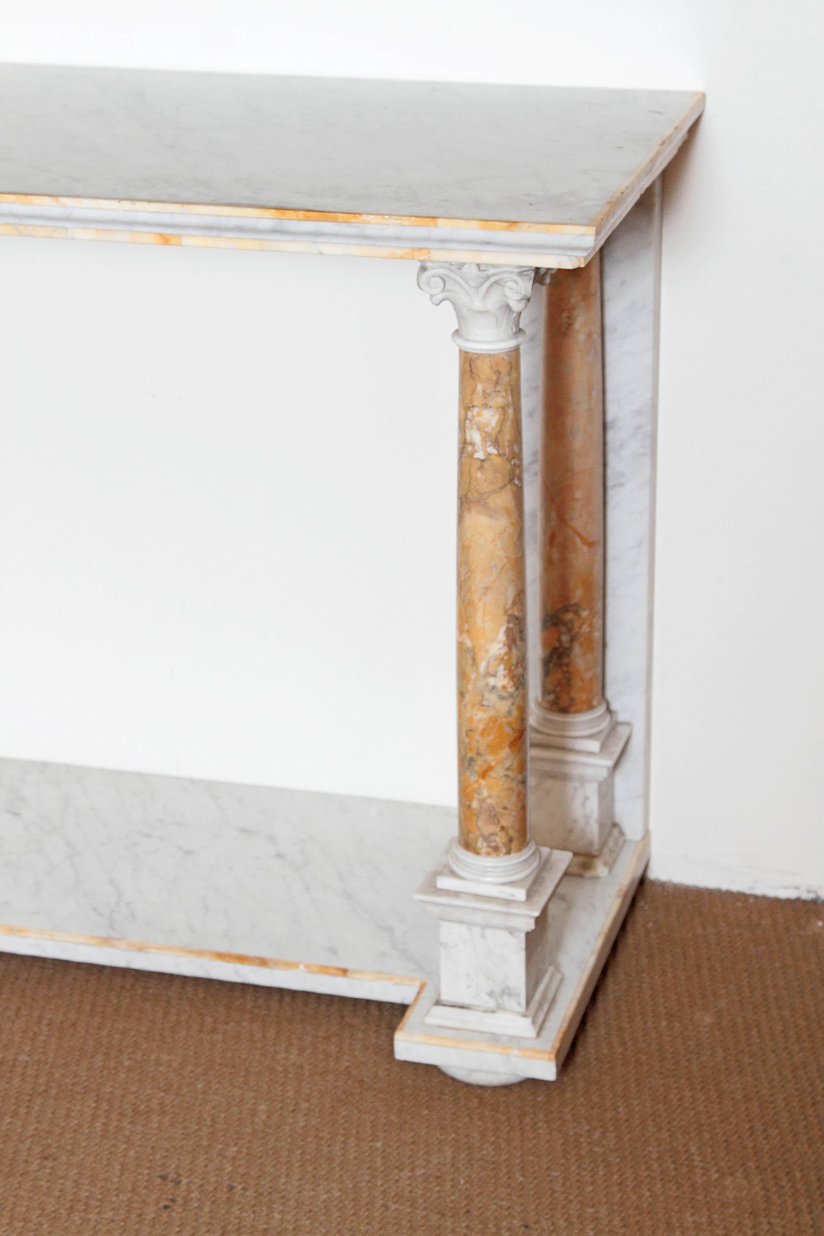 italian marble console tables