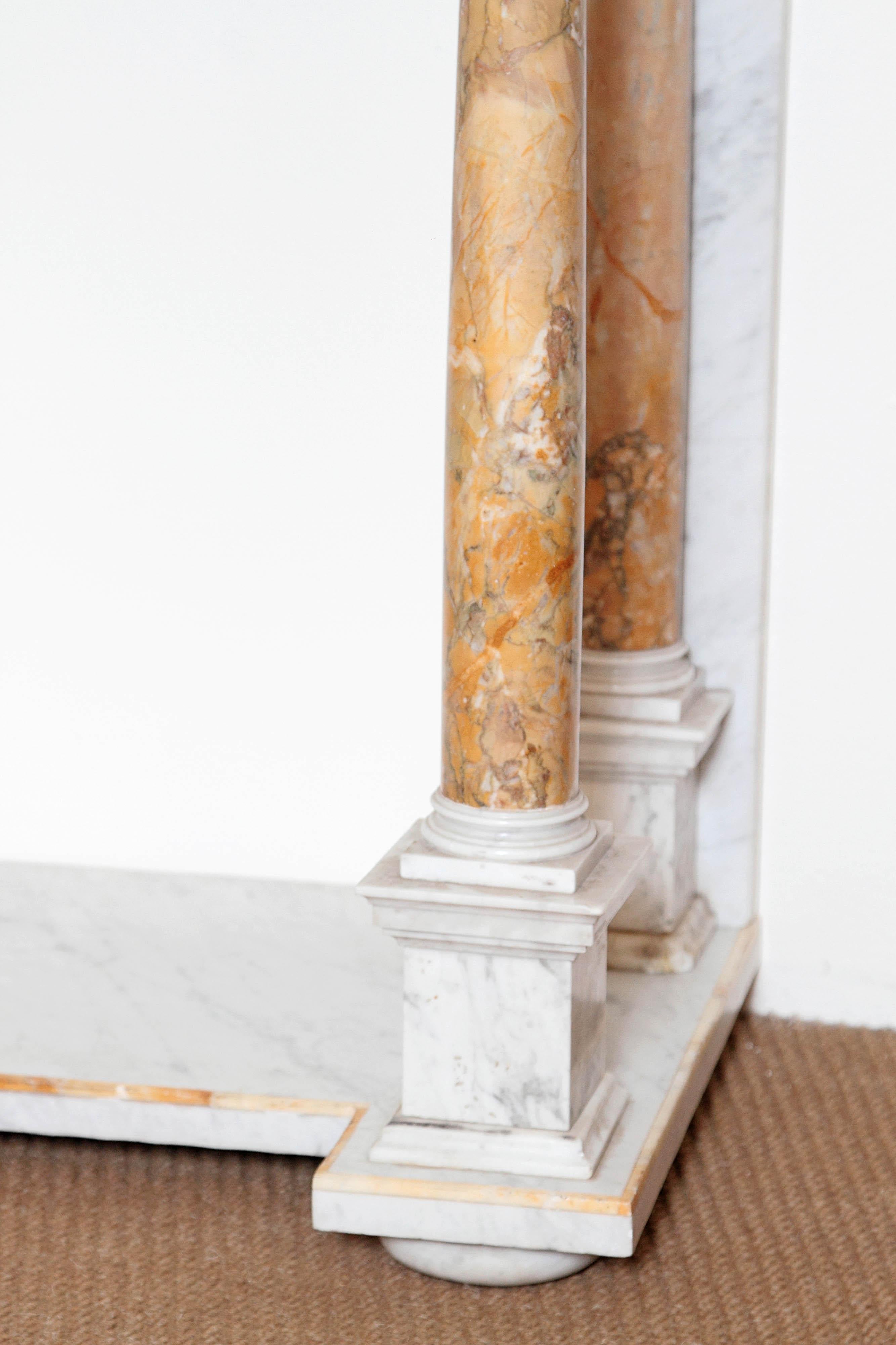 Neoclassical Early 19th Century Italian Marble Console Table