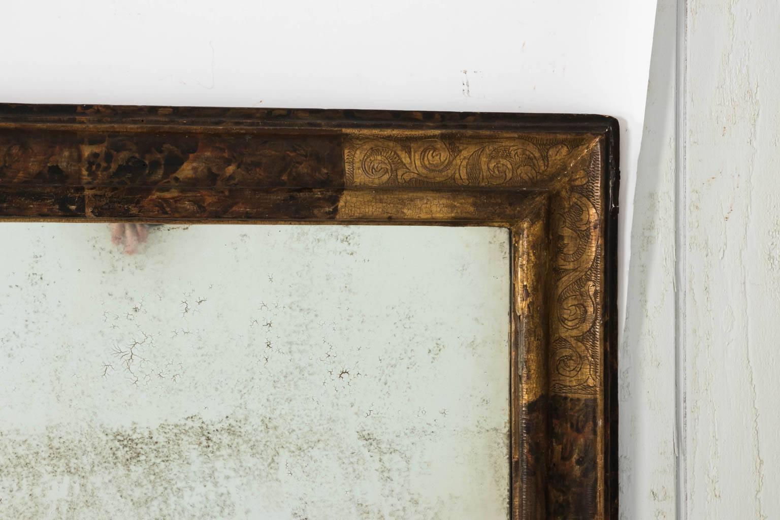 Gilt Early 19th Century Italian Mirror