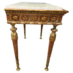 Early 19th Century Italian Neoclassical Console Table.