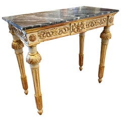 Table console néoclassique italienne du début du XIXe siècle