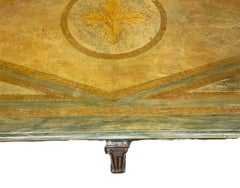 Early 19th-Century Italian Neoclassical Parcel-Gilt Long Center Table