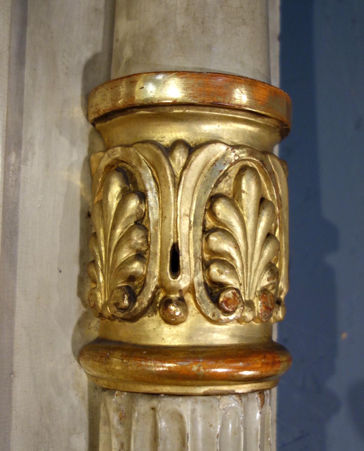 Miroir Trumeau en bois doré italien du début du 19e siècle, vers 1820 en vente 11