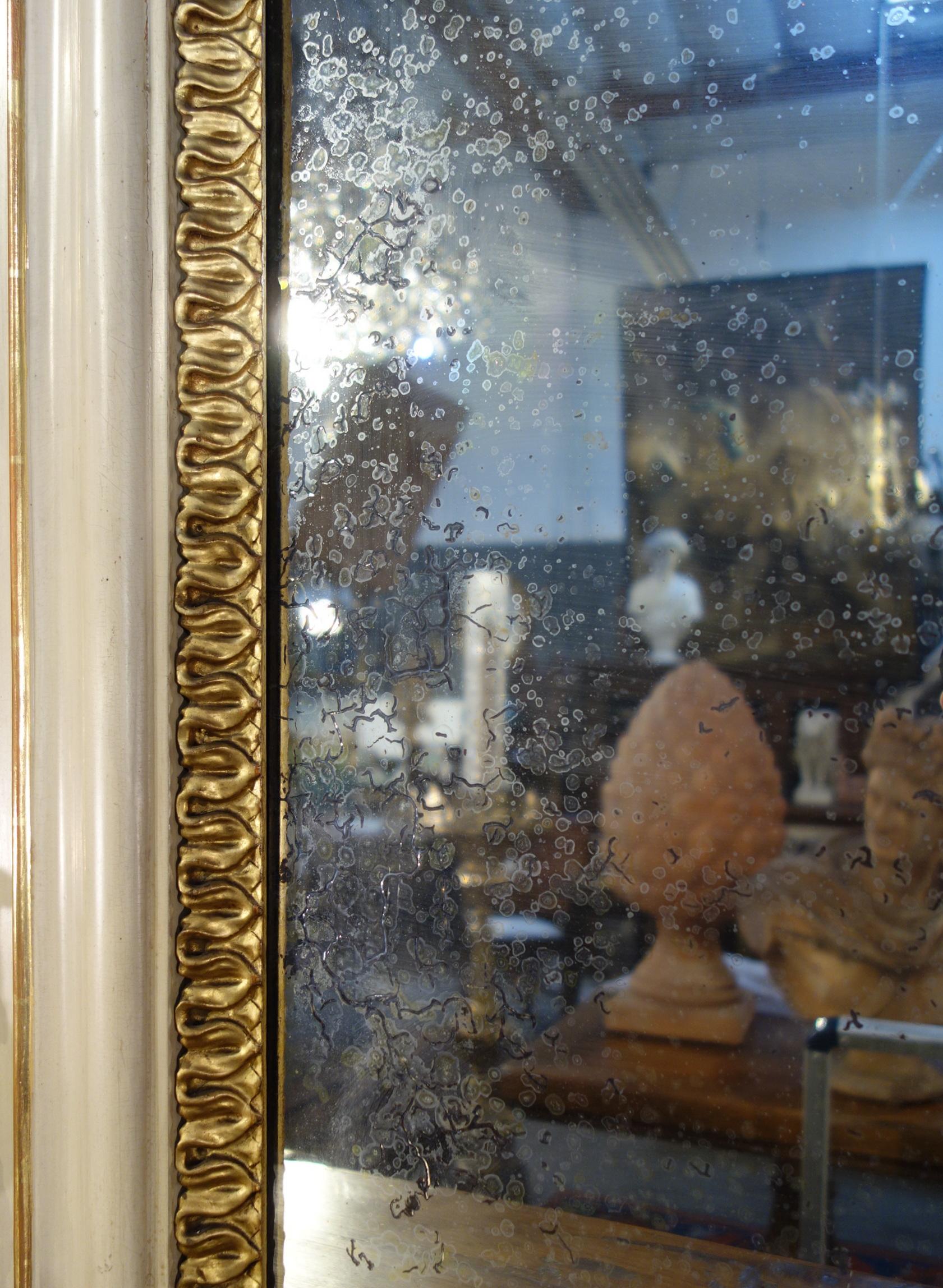 XIXe siècle Miroir Trumeau en bois doré italien du début du 19e siècle, vers 1820 en vente