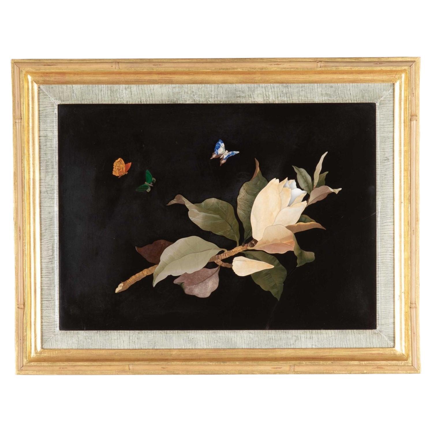 Plaque italienne en Pietra Dura du début du 19e siècle en vente