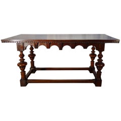 Early 19th Century Italian Renaissance Walnut Bologna Style Centre Table