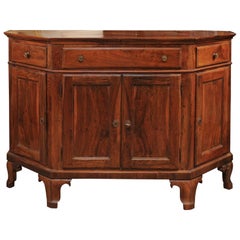Early 19th Century Italian Walnut Credenza