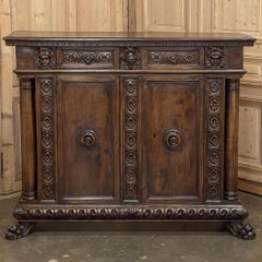 Early 19th Century Italian Walnut Renaissance Revival Buffet