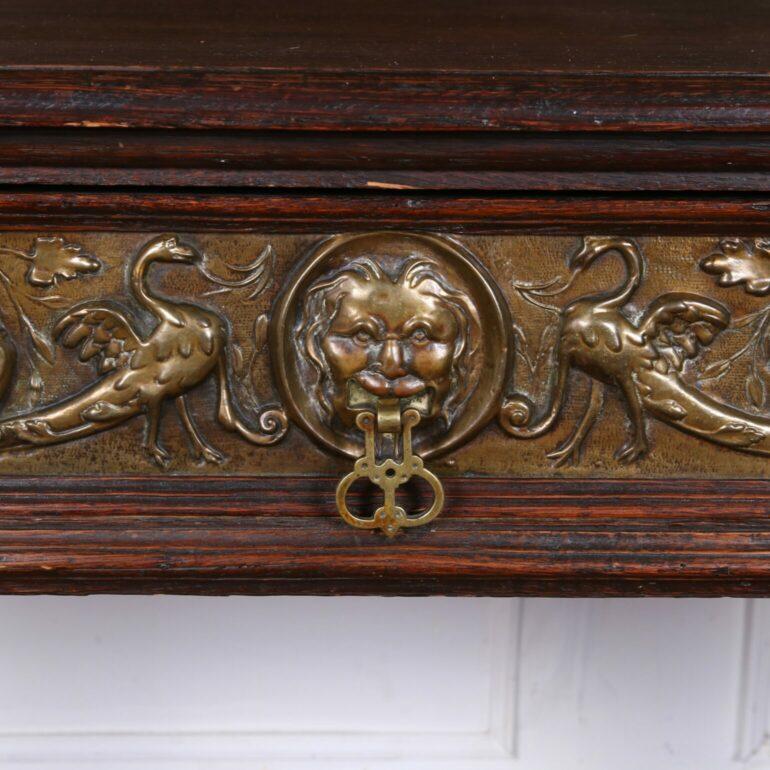 Early 19th Century Jacobean Style Desk & Hutch C-LK For Sale 6