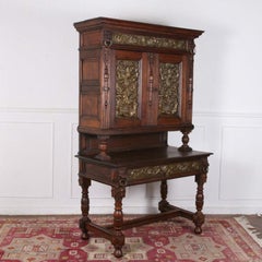Early 19th Century Jacobean Style Desk & Hutch C-LK