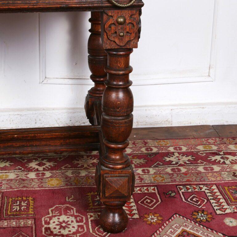 Early 19th Century Jacobean Style Desk & Hutch C-LK For Sale 5