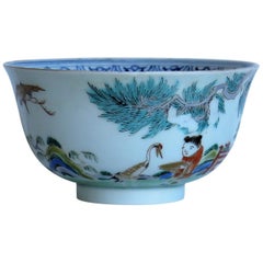 Bol en porcelaine japonais du début du 19e siècle finement peint à la main Période Edo