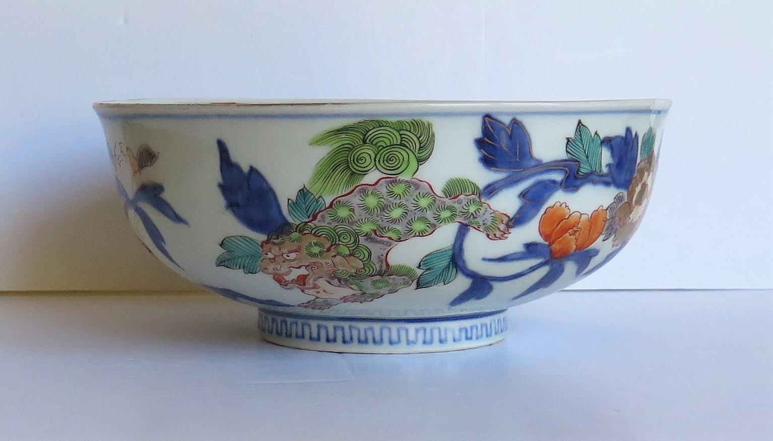 Early 19th Century Japanese Porcelain Large Bowl Finely Hand Painted Edo Period 7