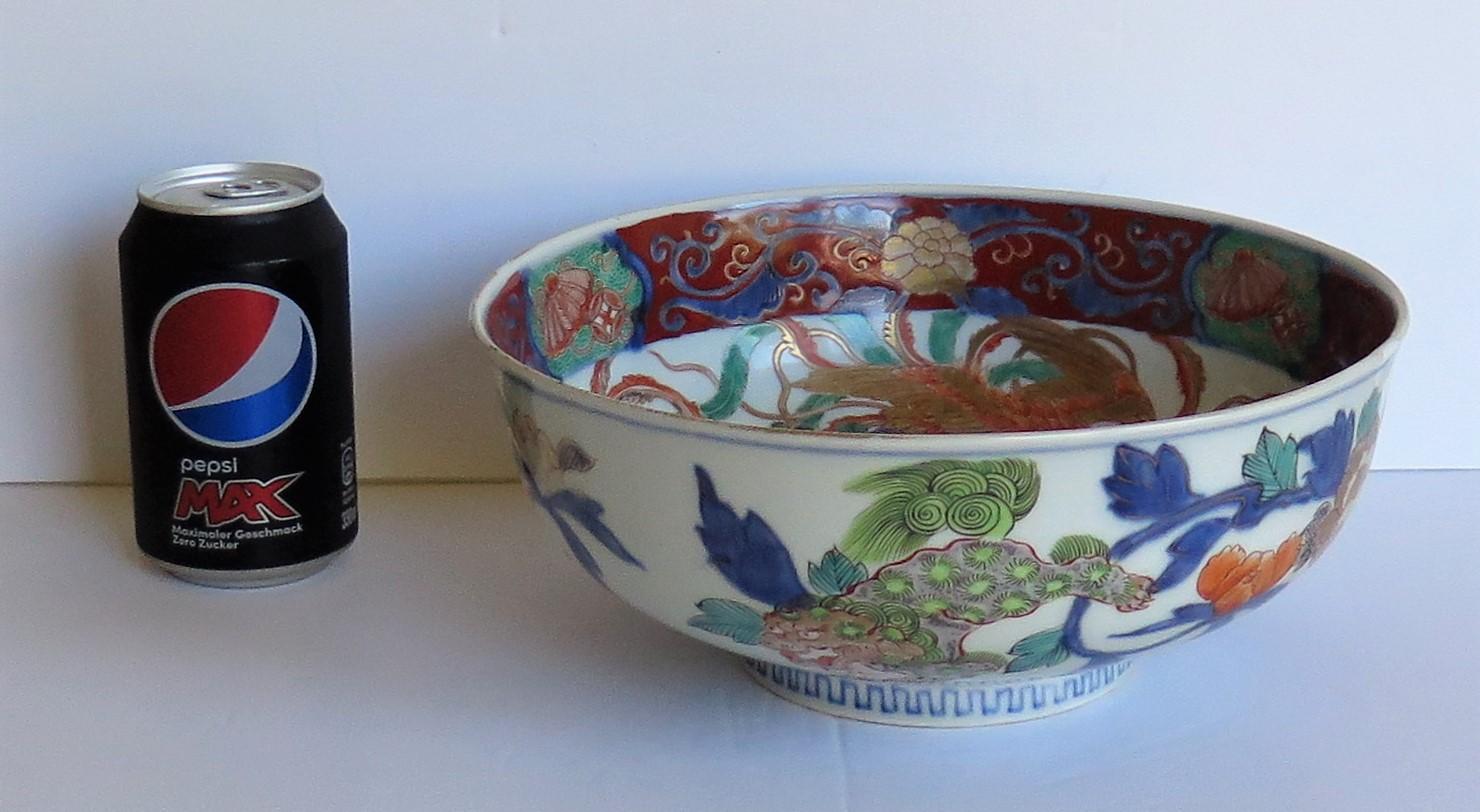 Early 19th Century Japanese Porcelain Large Bowl Finely Hand Painted Edo Period 16