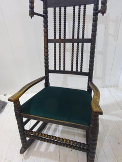 Early 19th Century Lancashire Bobbin Rocking Chair