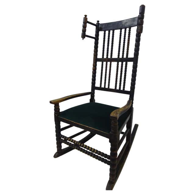 Pair of Rustic 19th Century Platform Rocking Chairs at 1stDibs ...