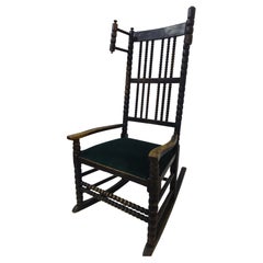 Used Early 19th Century Lancashire Bobbin Rocking Chair