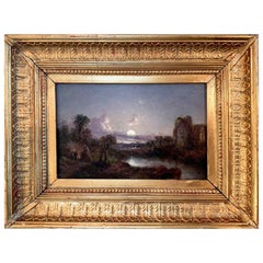 Early 19th Century Landscape Painting, Style of Casper David Friedrich