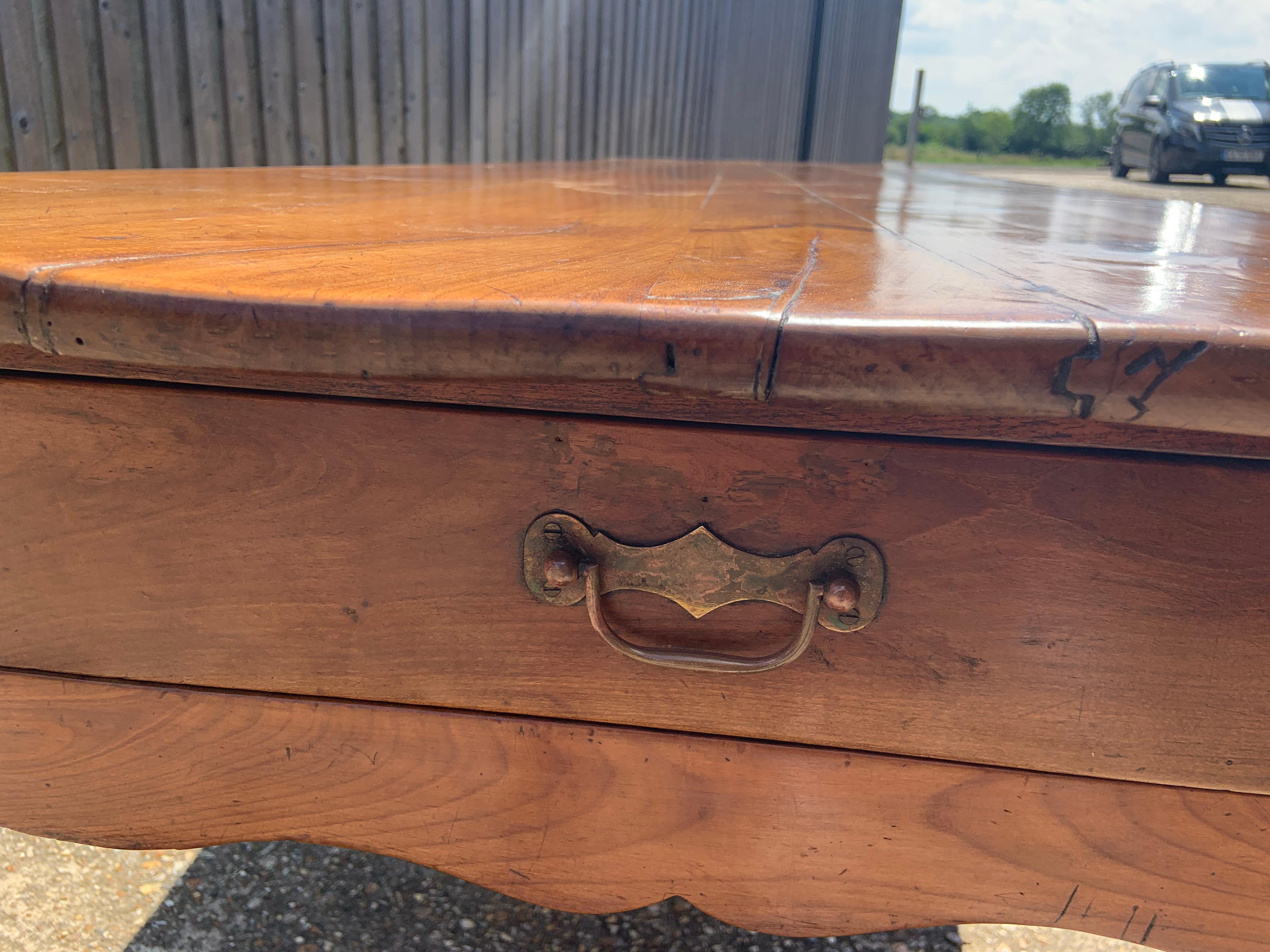 Early 19th Century Large Cherry Farmhouse Table 2