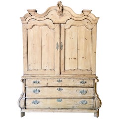 Early 19th Century Large Duch Bleached Cabinet