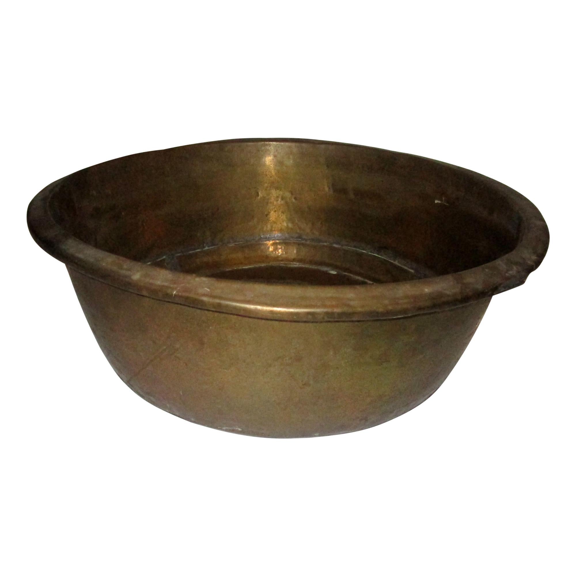 Rococo Brass Firewood Bucket at 1stDibs