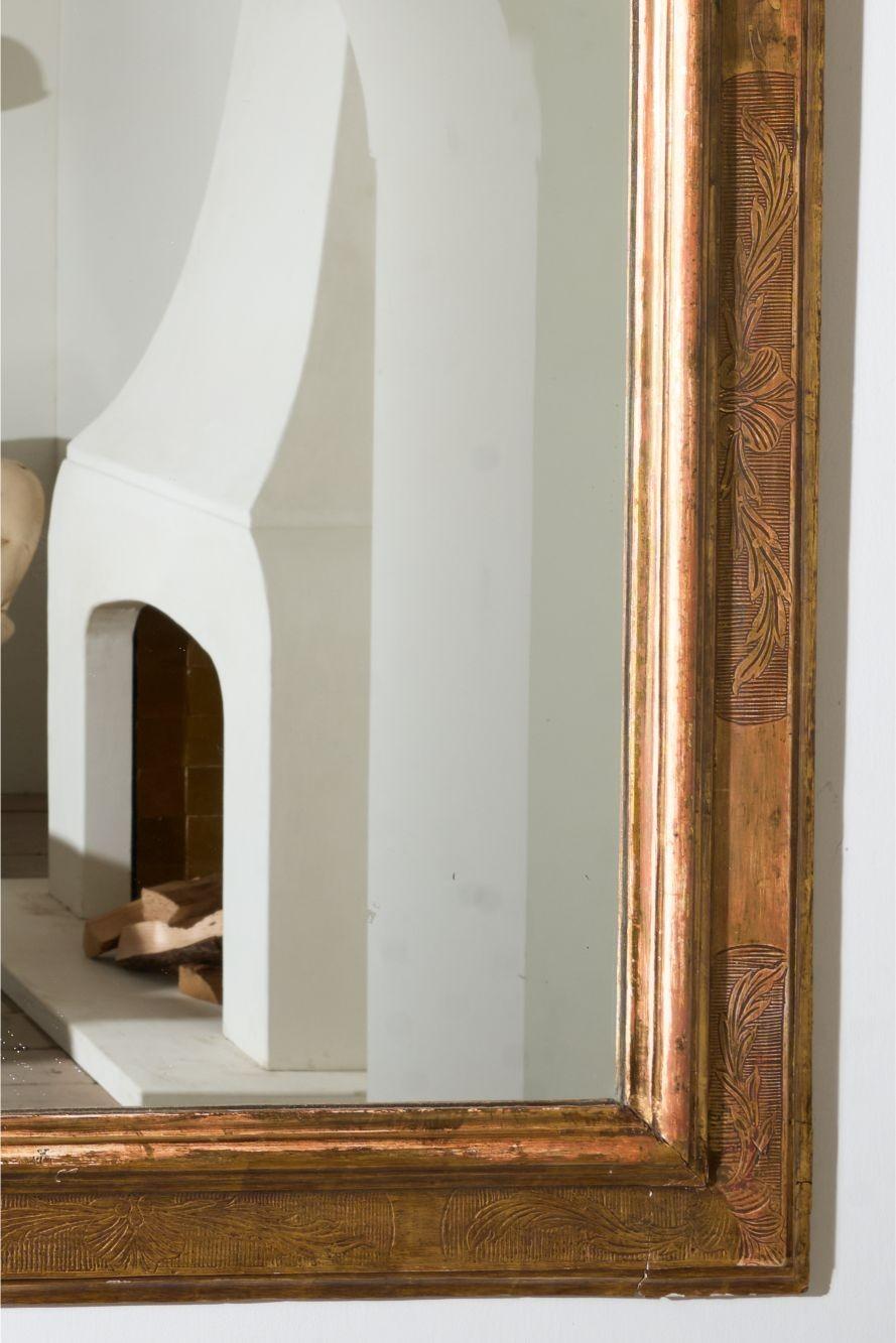 Early 19th century Large Spanish Gilt mirrorEarly 19th century Large Spanish Gil In Good Condition For Sale In Malton, GB