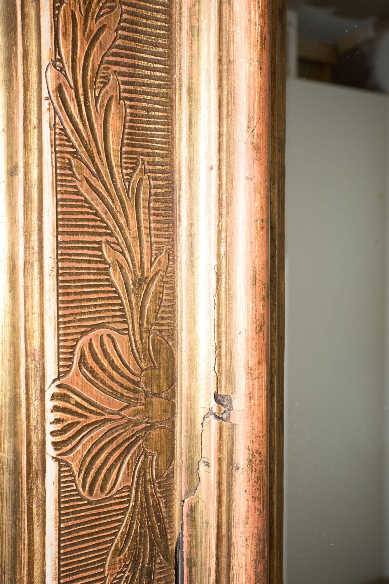 19th Century Early 19th century Large Spanish Gilt mirrorEarly 19th century Large Spanish Gil For Sale