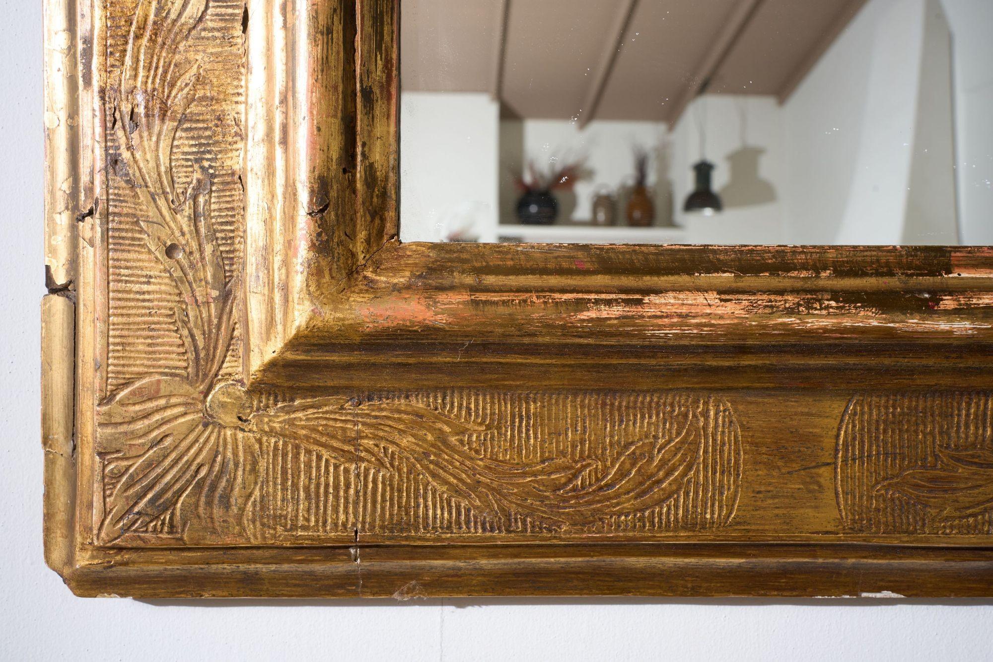 Giltwood Early 19th century Large Spanish Gilt mirrorEarly 19th century Large Spanish Gil For Sale