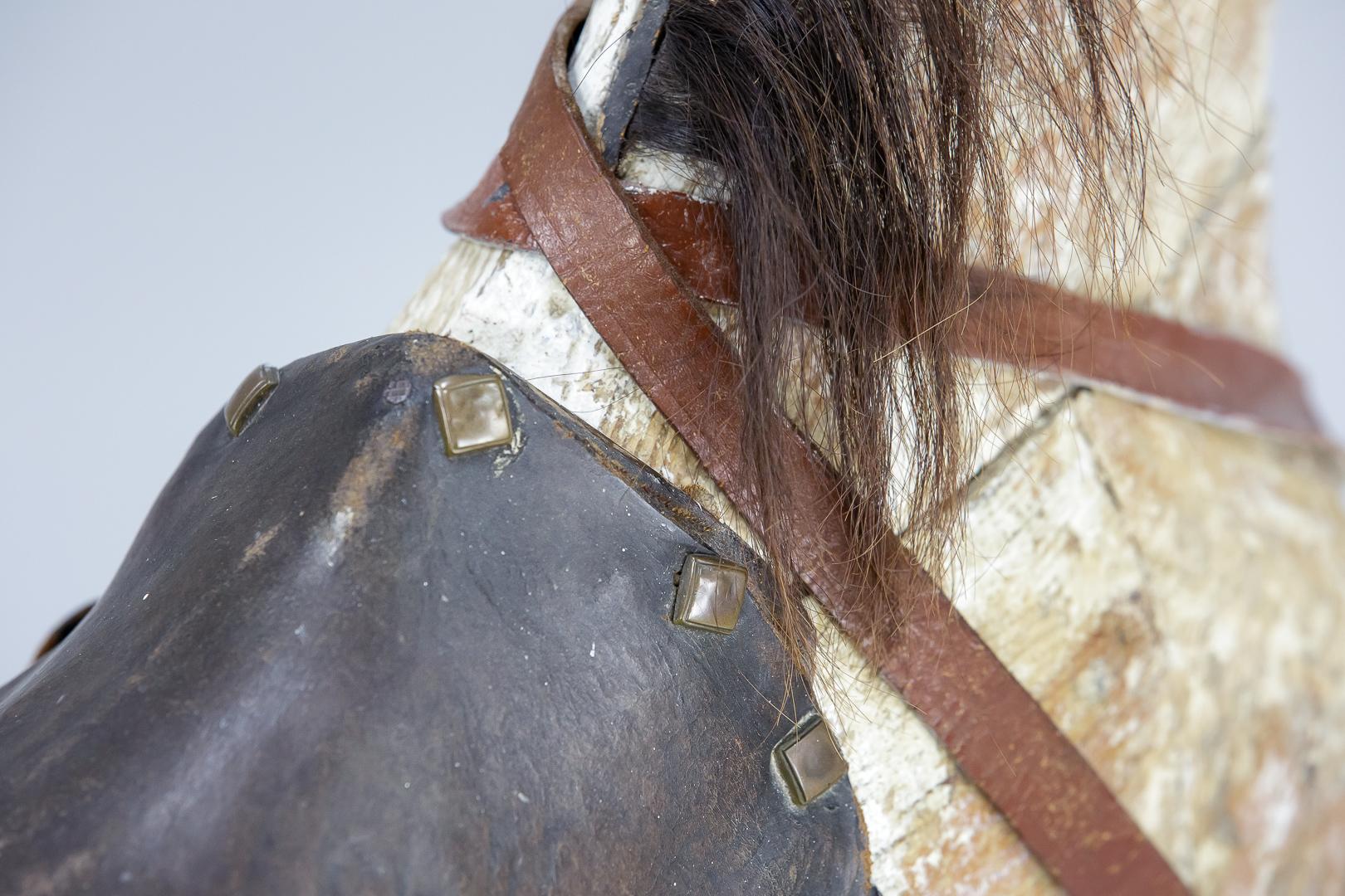 Early 19th Century Large Swedish Horse, with Original Tack 9