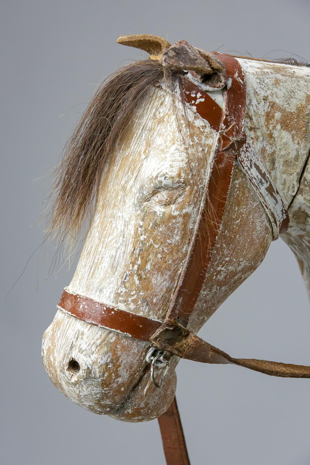 Early 19th Century Large Swedish Horse, with Original Tack 12