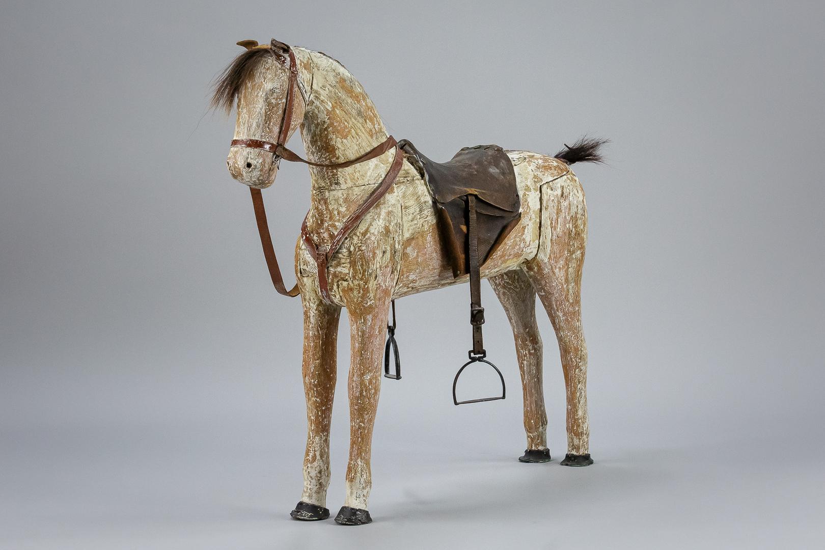 Early 19th Century Large Swedish Horse, with Original Tack 1