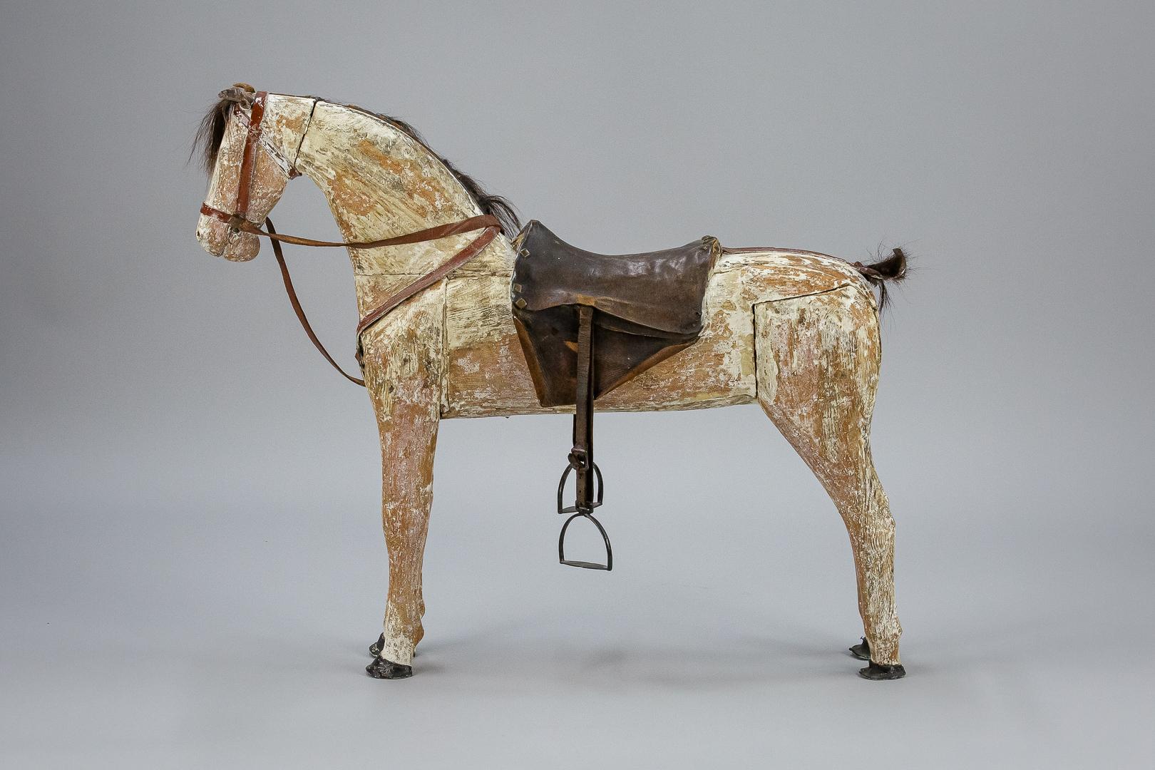 Early 19th Century Large Swedish Horse, with Original Tack 2