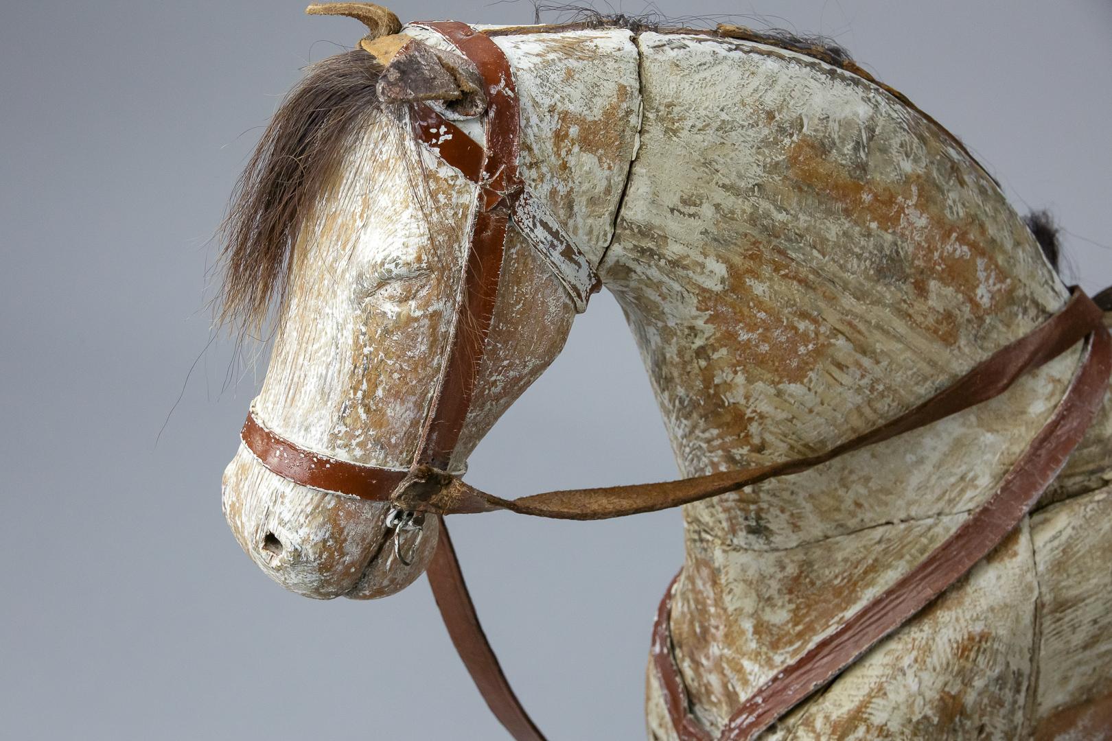 Early 19th Century Large Swedish Horse, with Original Tack 3