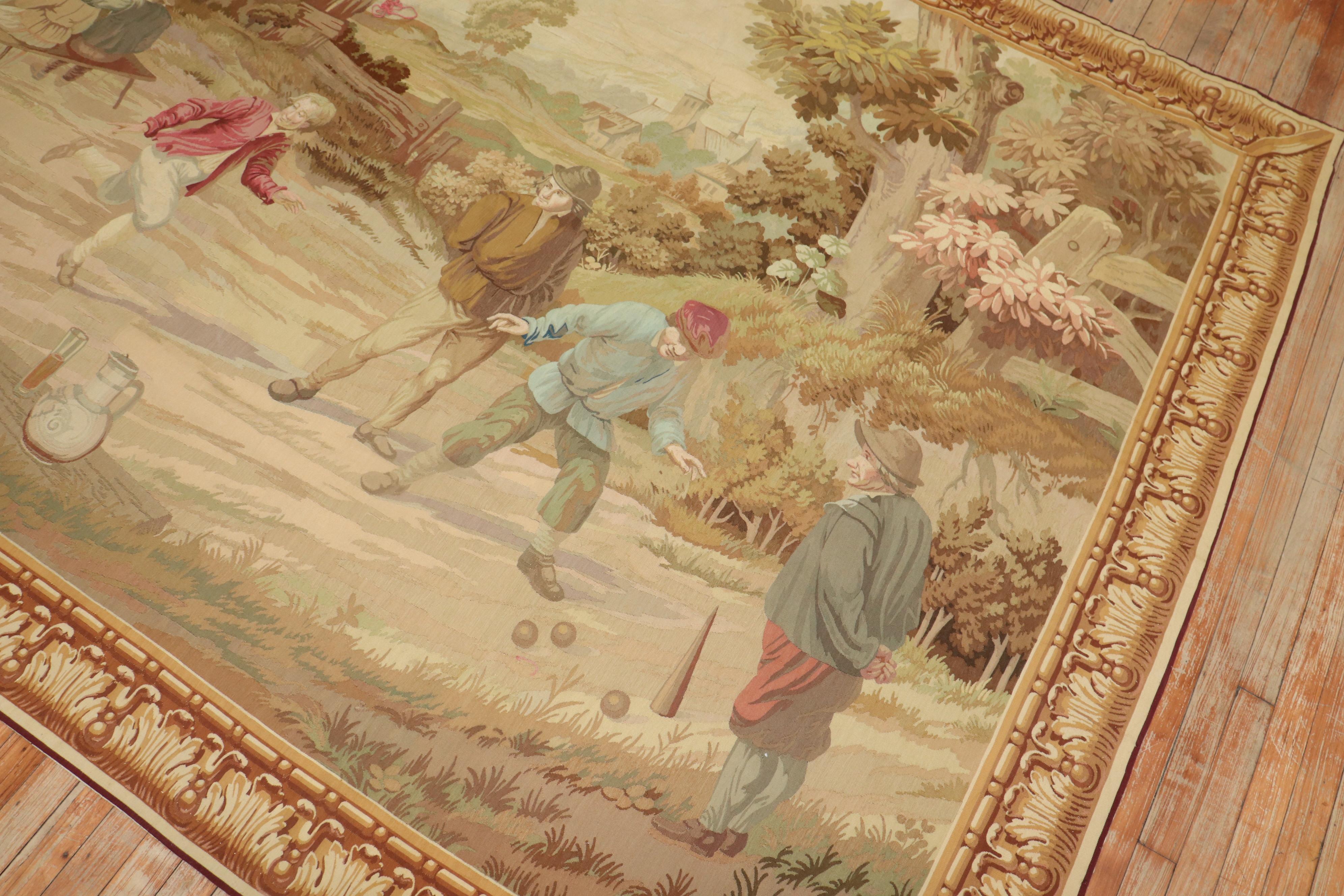 Grande tapisserie du début du 19ème siècle Bon état - En vente à New York, NY