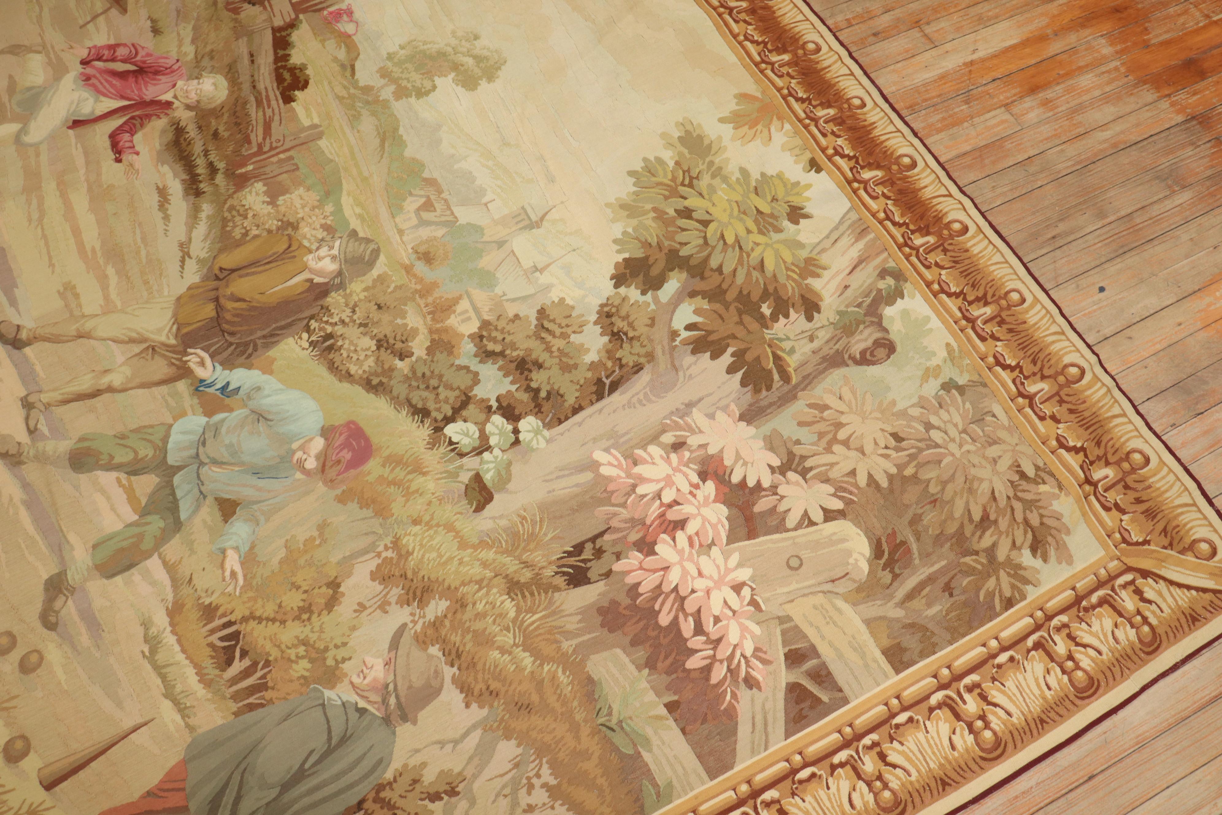 XIXe siècle Grande tapisserie du début du 19ème siècle en vente
