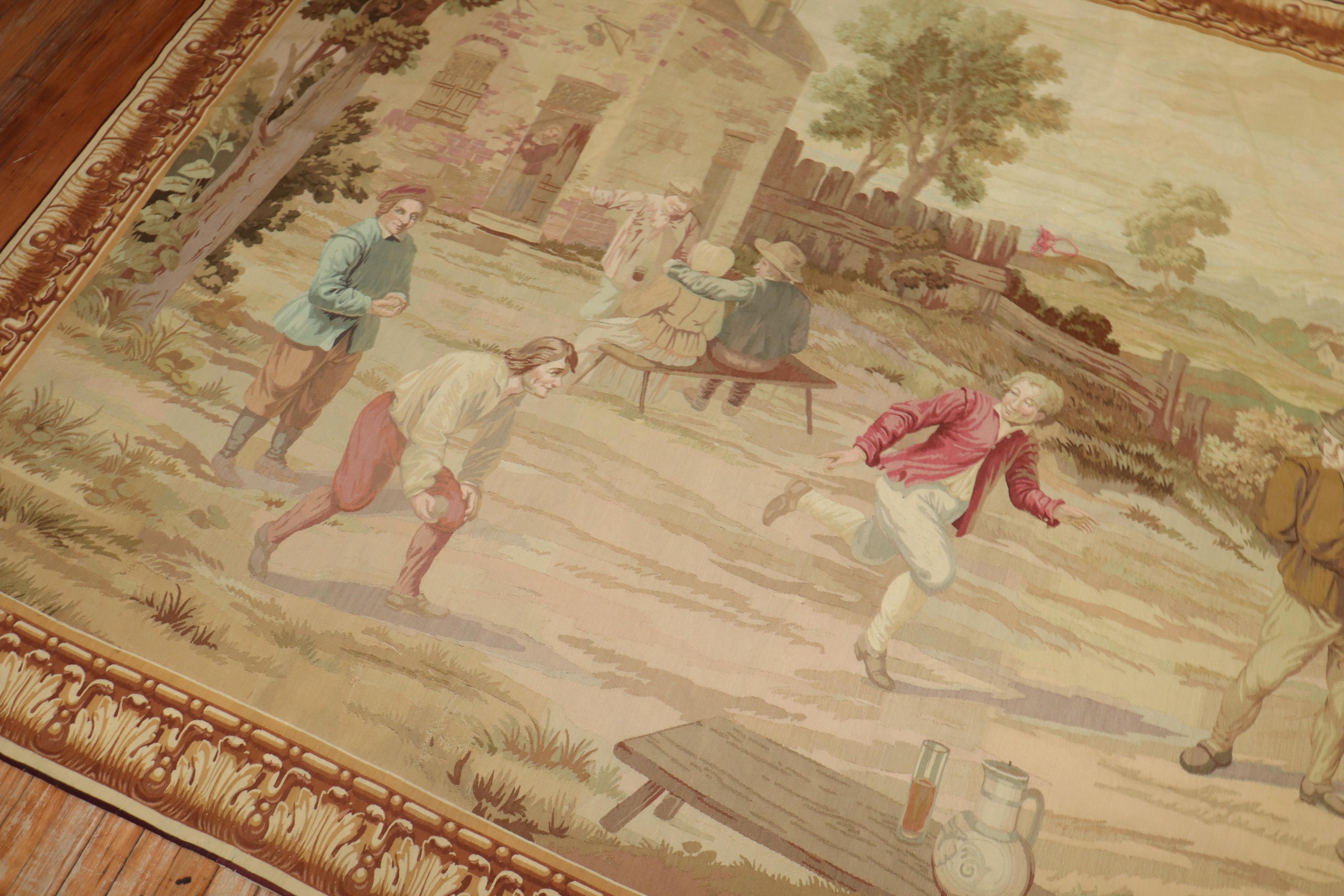 Laine Grande tapisserie du début du 19ème siècle en vente