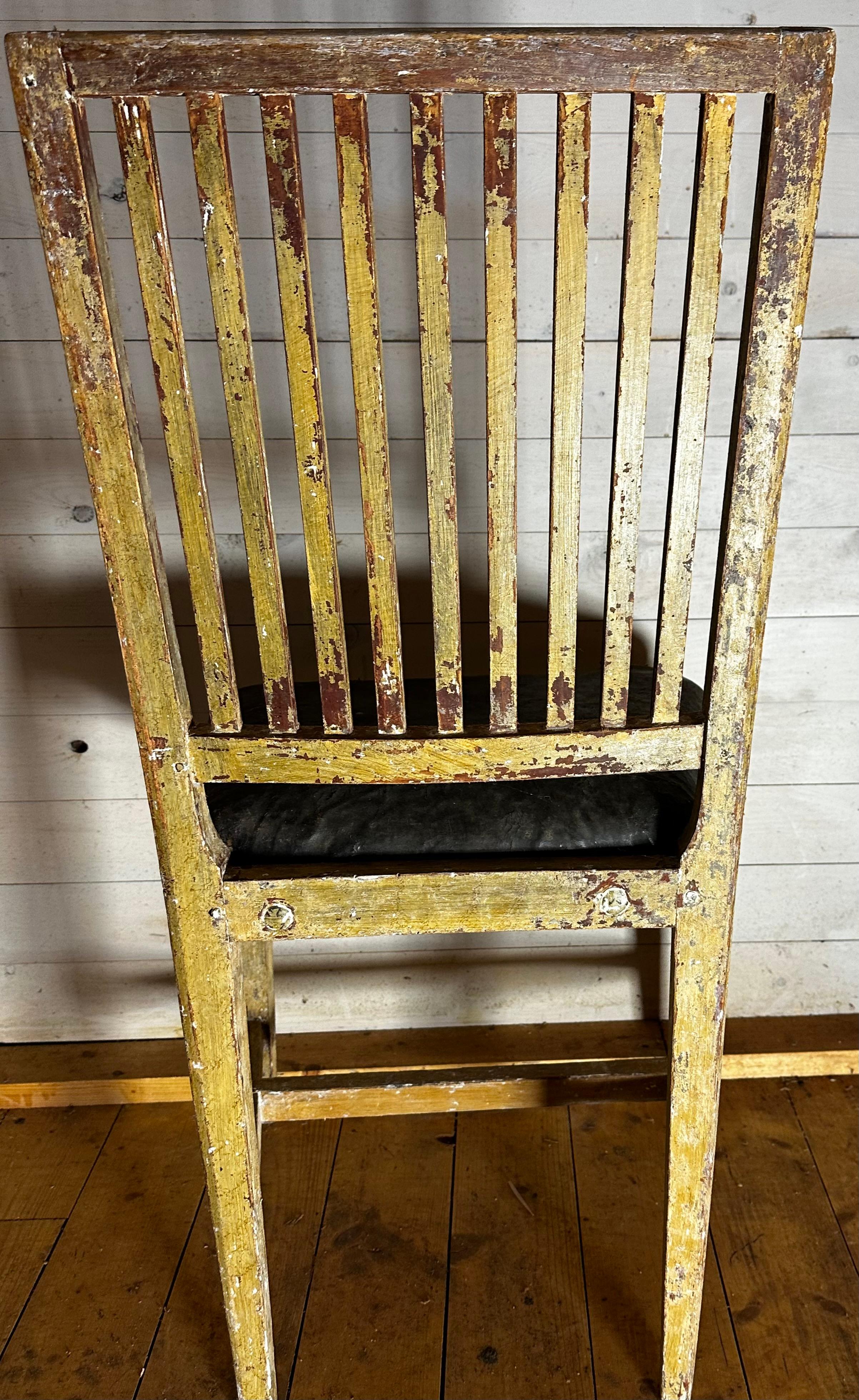 Gustavien Début du 19e siècle Chaise gustavienne tardive en vente