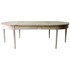 Early 19th Century Later Painted Swedish Gustavian Period Extending Table