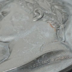 Early 19th Century Lead Relief of Napoleon and Marie Louise by Andrieu Fecit