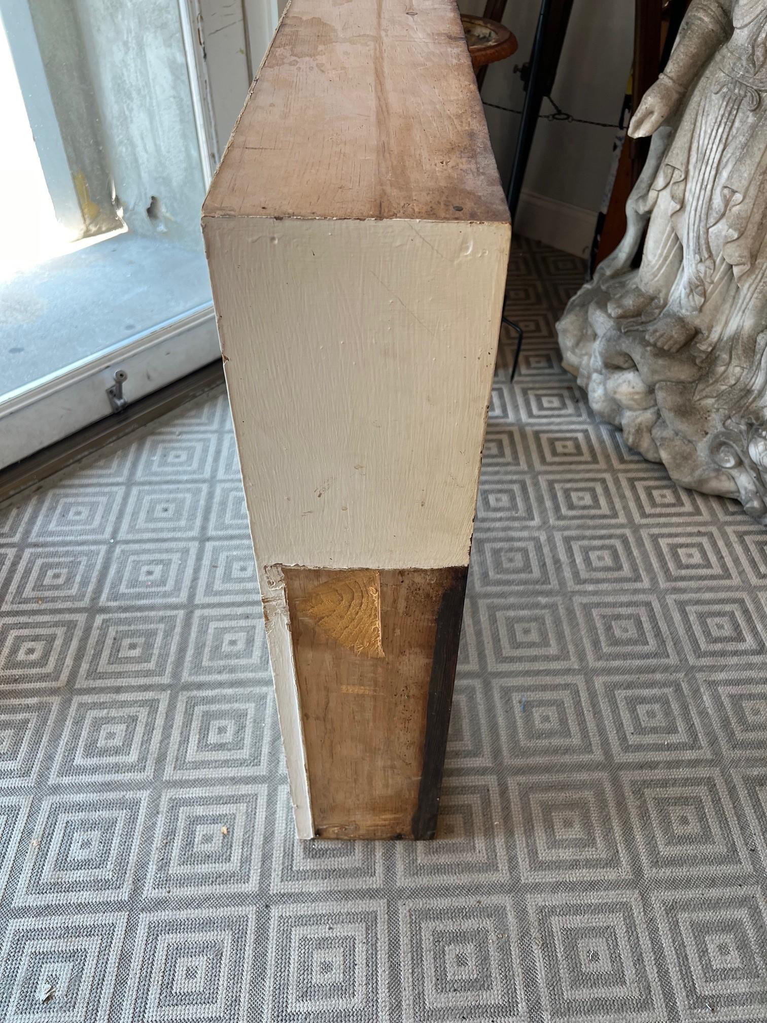 Fenêtre en verre texturé au plomb du début du 19e siècle dans son cadre en Wood Wood d'origine. en vente 7