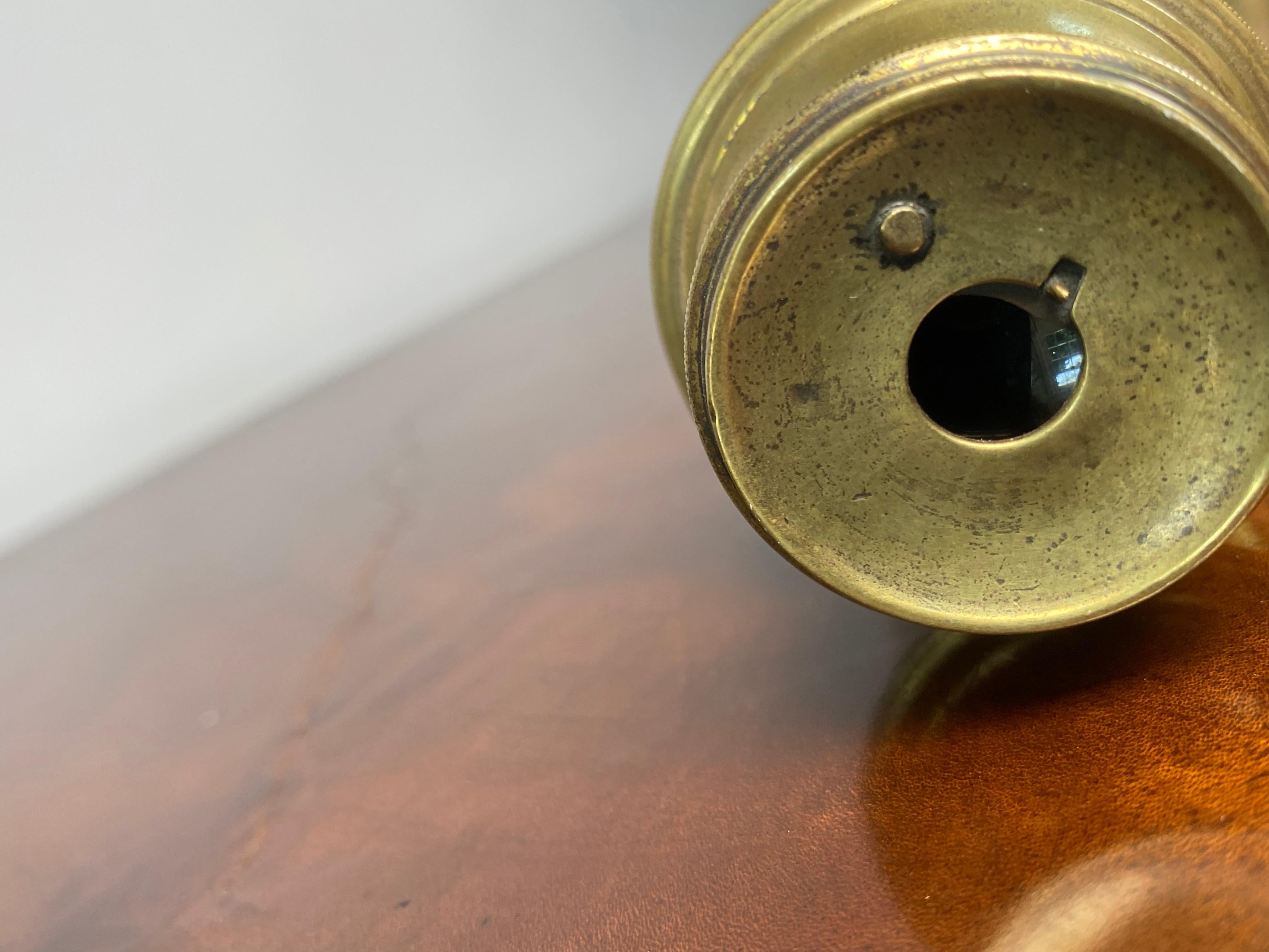 Early 19th Century Leather Bound Brass Telescope 3