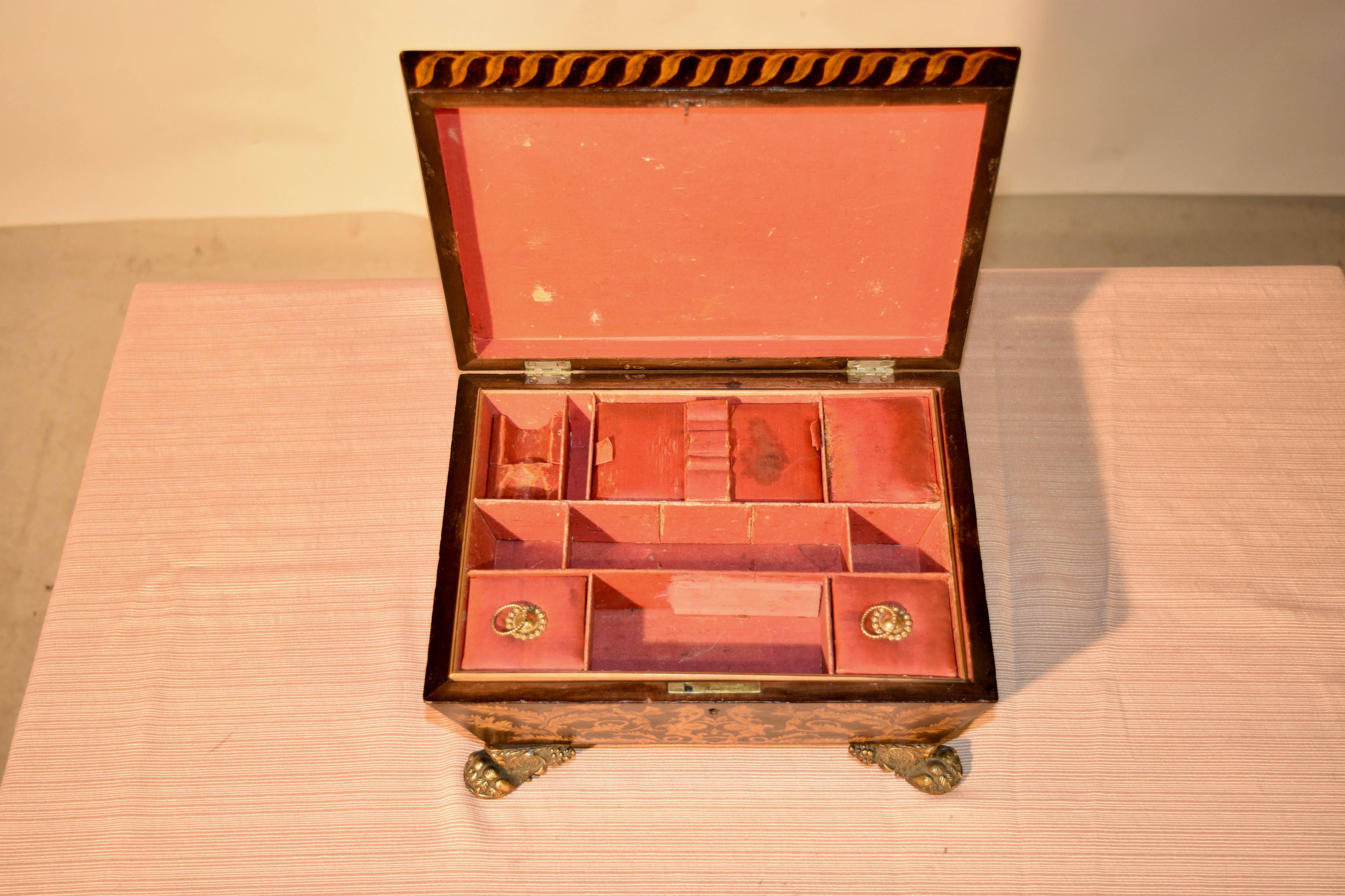 Early 19th Century Leather Dresser Box 1