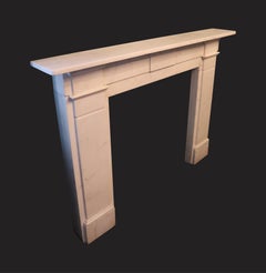 Early 19th Century Lightly Veined Statuary Marble Chimneypiece